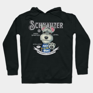 Schnauzer in Talk To The Paw Shirt Hoodie